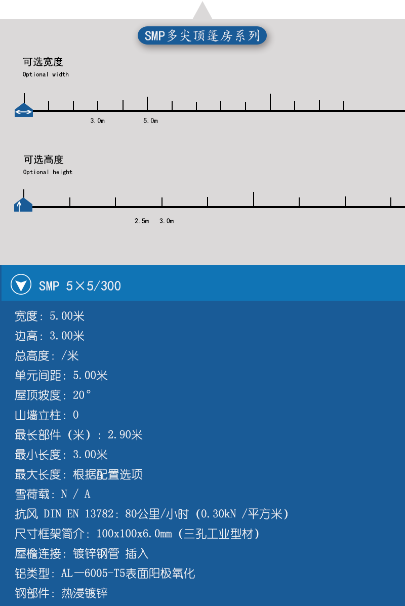 SMP多尖頂篷房系列 SMP多尖頂篷房系列