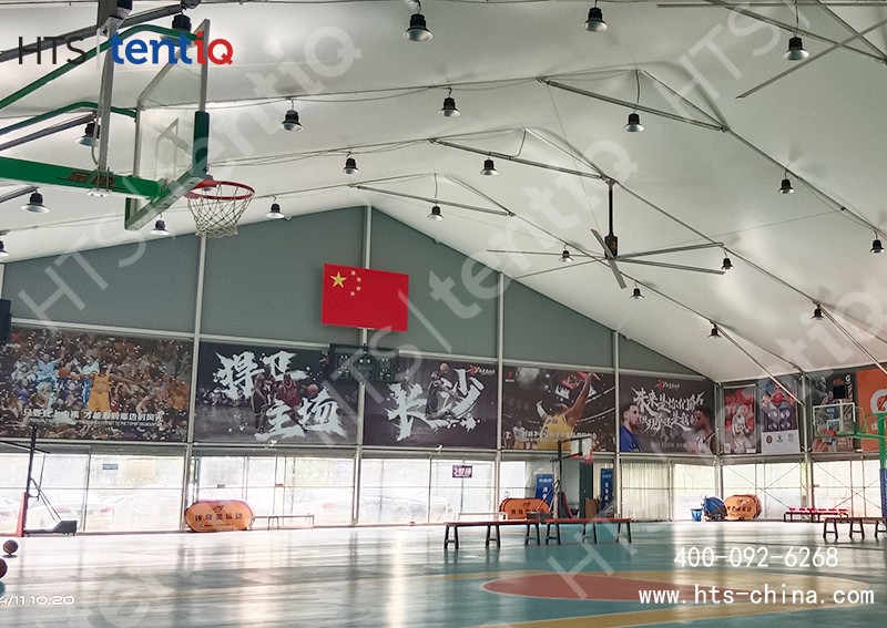 籃球場裝配式棚房不會產生建筑垃圾，滿足大眾健身的小型場館