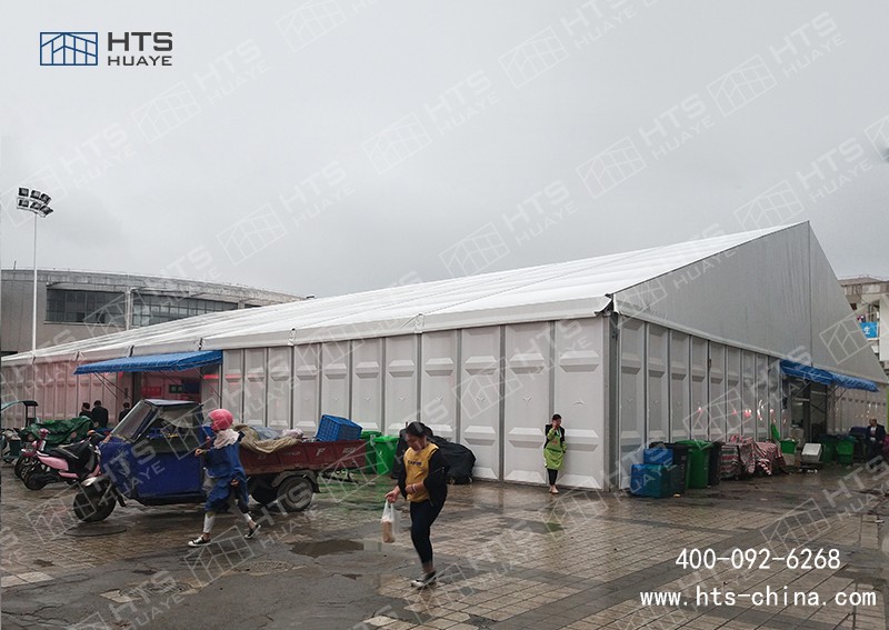 截止到目前為止華燁海特斯建筑共助力6座昆山菜場(chǎng)篷房 截止到目前為止華燁海特斯建筑共助力6座昆山菜場(chǎng)篷房