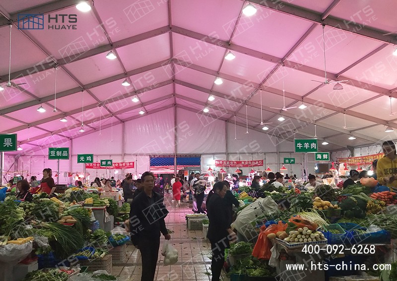 截止到目前為止華燁海特斯建筑共助力6座昆山菜場(chǎng)篷房 截止到目前為止華燁海特斯建筑共助力6座昆山菜場(chǎng)篷房