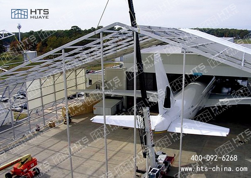 優(yōu)異的抗風(fēng)抗雪性能足以讓飛機(jī)篷房穩(wěn)定如山 優(yōu)異的抗風(fēng)抗雪性能足以讓飛機(jī)篷房穩(wěn)定如山