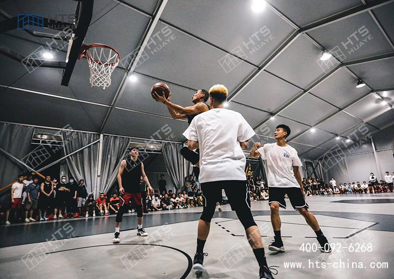 裝配式篷房籃球館又有著不輸于固定建筑的安全性和耐久性 裝配式篷房籃球館又有著不輸于固定建筑的安全性和耐久性