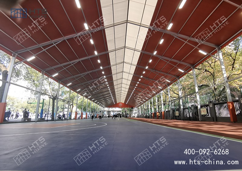 裝配式篷房籃球館又有著不輸于固定建筑的安全性和耐久性 裝配式篷房籃球館又有著不輸于固定建筑的安全性和耐久性